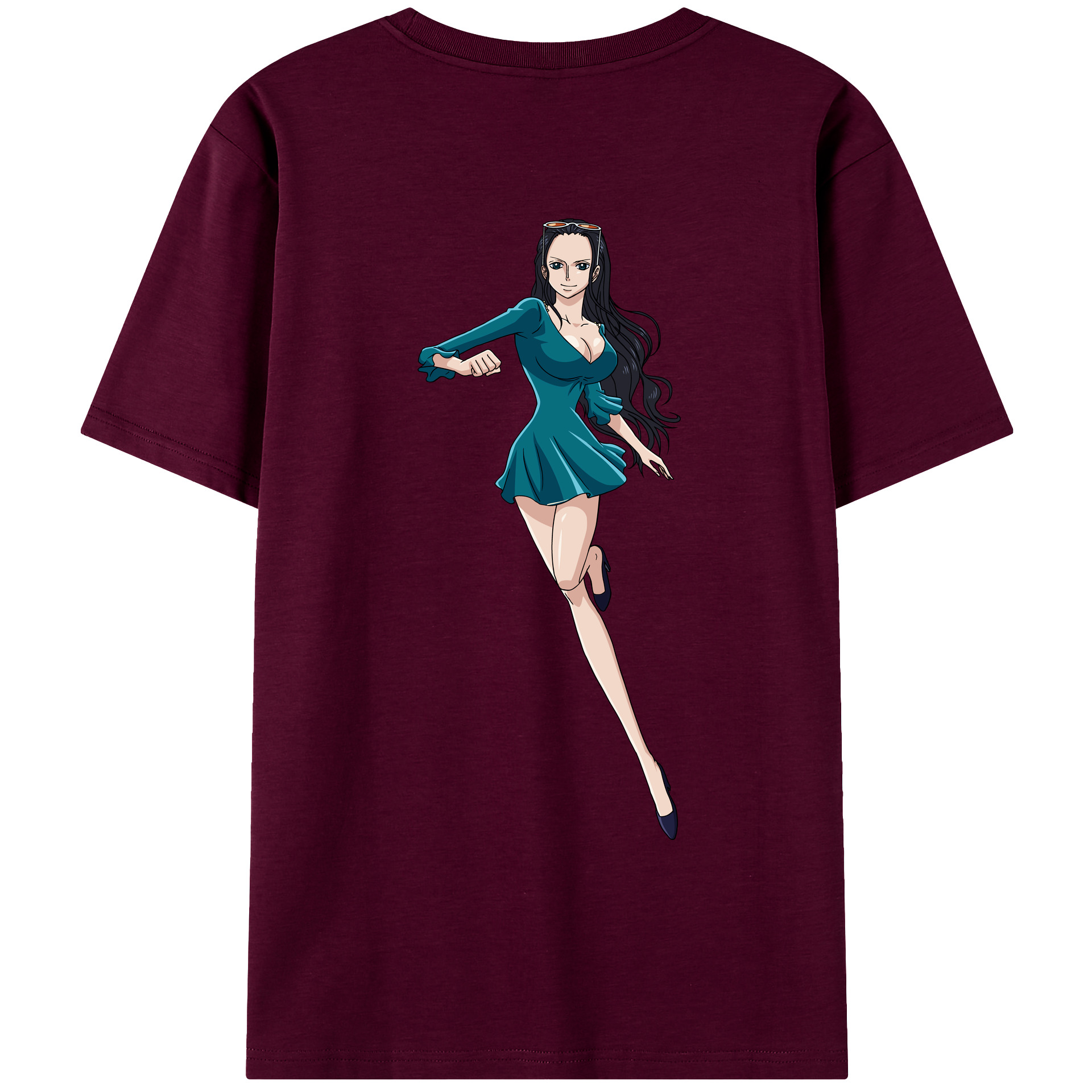 ワンピース ニコ・ロビン ONE PIECE Nico Robin レディース半袖Tシャツ(バックプリント)